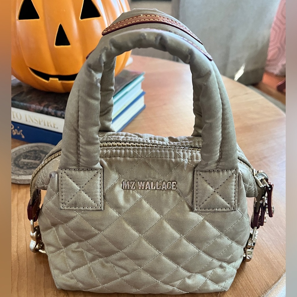MZ Wallace Small Sutton Quilted Nylon Satchel